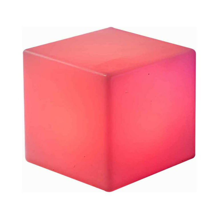 Mr.Go 10-inch Rechargeable LED Cube Light w/Remote, 16 RGB Colors &  Dimmable LED Cube Lamp Night Light Mood Lamp, Ideal Ambient Decorative  Lighting