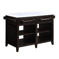 thumbnail image 1 of ACME Darwid Kitchen Island in Marble Top & Espresso Finish, 1 of 5