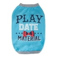 thumbnail image 2 of CBFFDC Letter Print Pet Clothes Adorable Letter Print Pet T shirts Threaded Neckline Two Legged Design Soft Comfortable Summer Puppy Clothes, 2 of 6