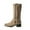 Brown, variant on Fesfesfes Wide Calf Boots For Women Low-heeled Nubuck Synthetic Handsome US:8.5(41)