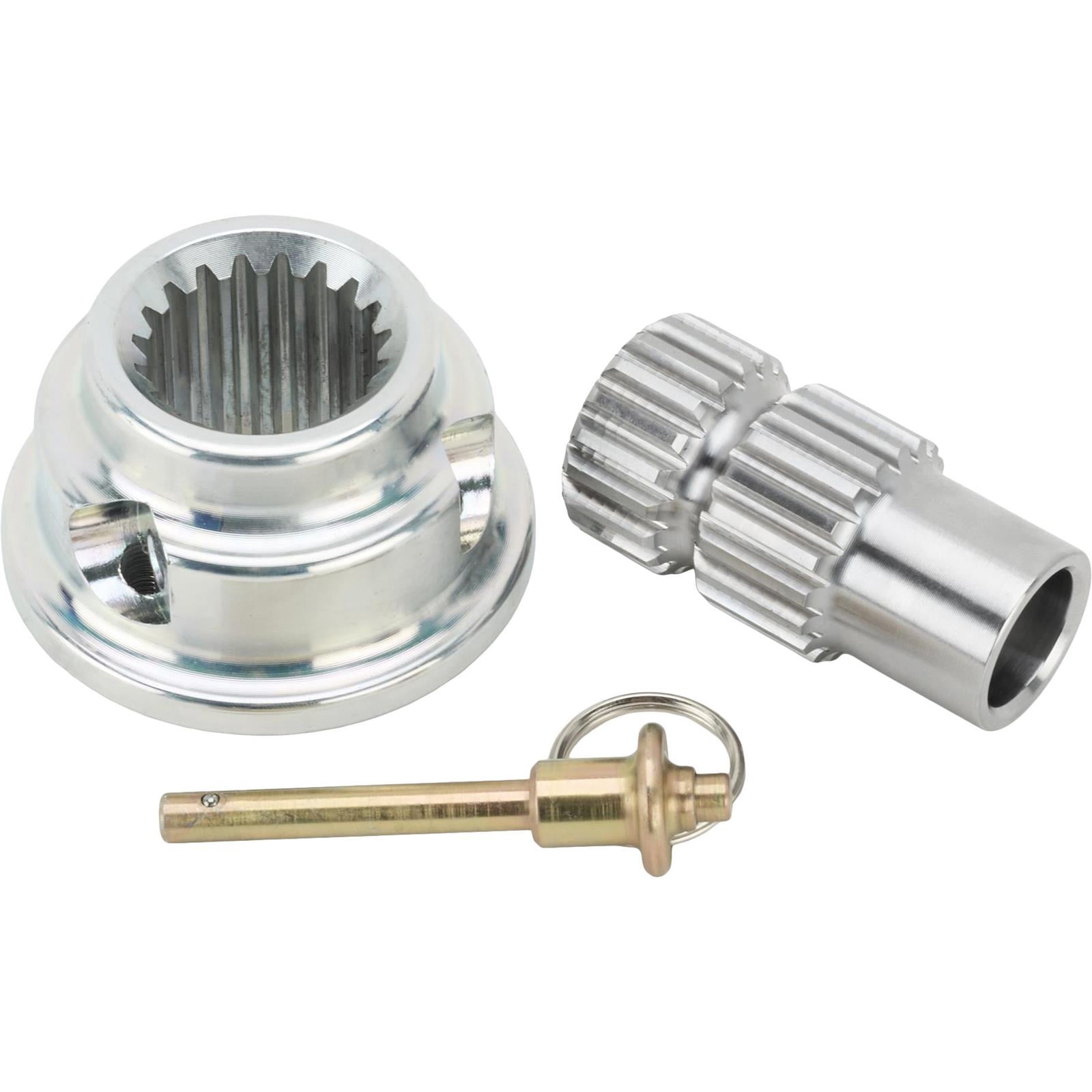 Pin-Style Quick Release Steel Steering Wheel Hub, 3/4 Inch Steel Shaft