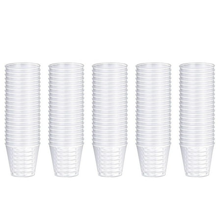 100Pcs Shot Glasses 30ml Stackable Cups Banquets Wedding Celebration Disposables Shot Glasses Cups