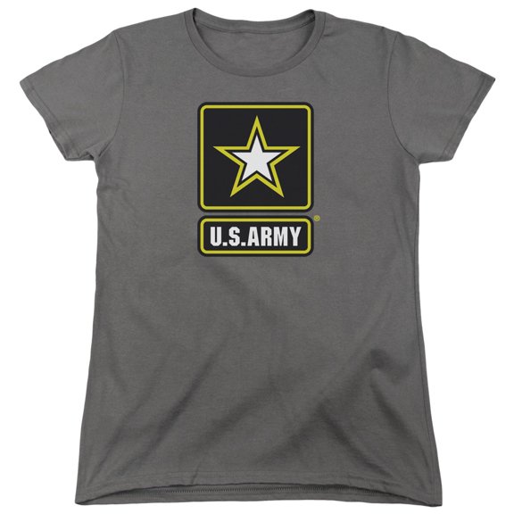 Army Logo S/S Women's T-Shirt Charcoal