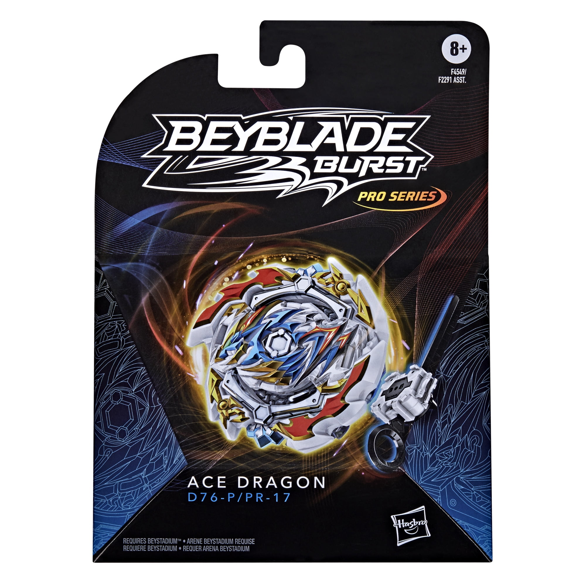 Beyblade Burst Pro Series Ace Dragon Spinning Top Starter Pack, with  Launcher 
