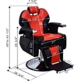 thumbnail image 4 of BarberPub Heavy Duty Reclining Barber Chair All Purpose for Barbershop Stylist Tattoo Chair 2688, 4 of 5