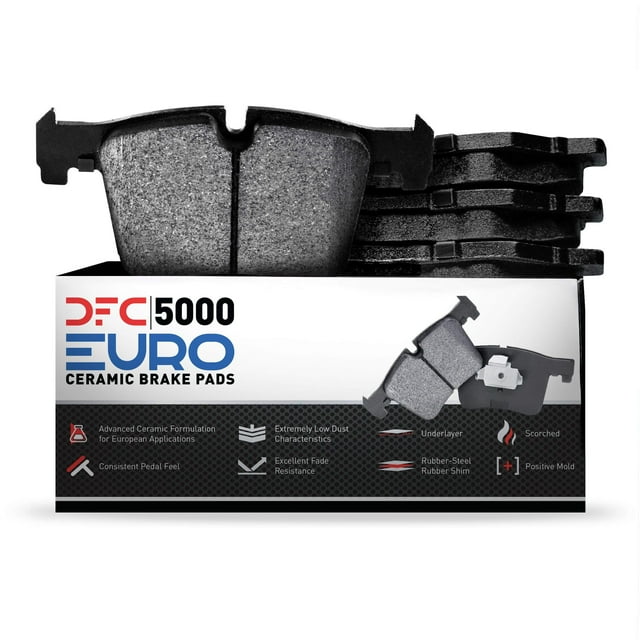 Dynamic Friction Company 5000 Euro Ceramic Brake Pads 1600-0795-00-Rear Set