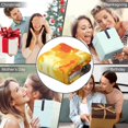 thumbnail image 5 of Funny Cat Wearable Blanket Hoodies for Women Men Adults Cat Lovers Soft Cozy Orange Sky Cats Hooded Blankets for Bedding Travel Decor Birthday Gifts 60×80 Inch, 5 of 5