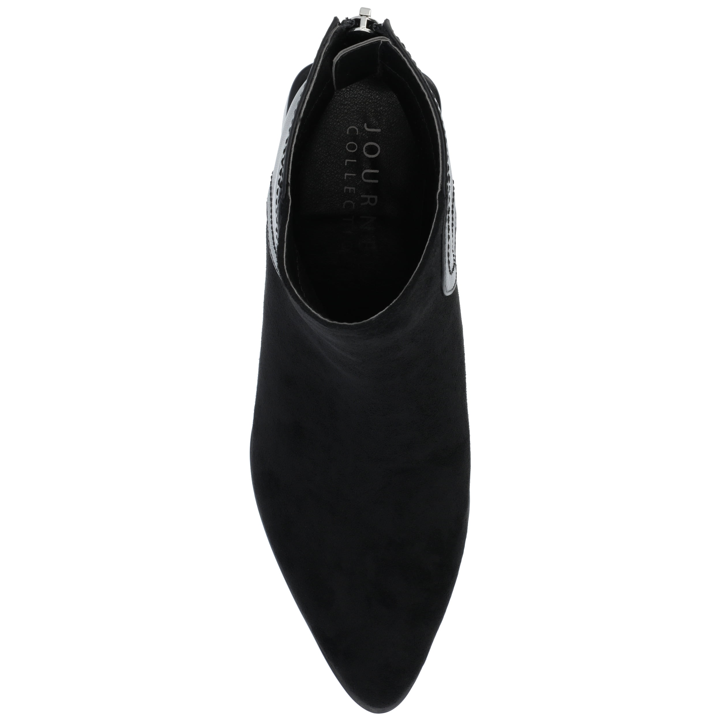 Journee Womens Consuello Two Tone Pointed Toe Booties, Widths Available
