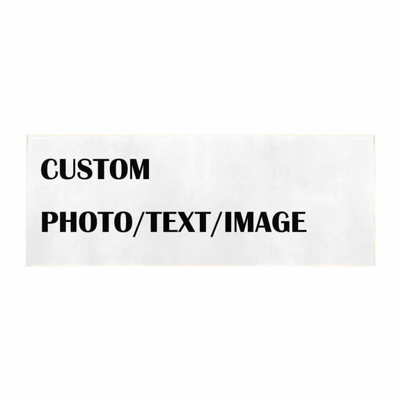 Custom Personalized Area Rug, 60x22inch Custom Logo Image Text Photo Anti Slip Washable Door Mat, Decorative Carpet for Bedroom Living Room Office Garden Balcony