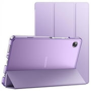 JETech Case for Samsung Galaxy Tab A9 8.7-Inch 2023, Slim Translucent Back Tri-Fold Folio Stand Protective Tablet Cover (Light Purple)