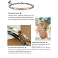 thumbnail image 5 of PULLIMORE Stainless Steel Couple Bracelets His Queen Her King Bracelets for Couples Jewelry Matching Set Christmas Anniversary Valentine's Day Gift (2 Pcs), 5 of 6