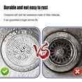 thumbnail image 4 of Non-Slip SilicOnerim Bathtub Drain Protector with Stainless Steel Hair Catching Net, Fine Holes Design for Accelerated Water Flow and Durable Construction Resistant to Rust, 4 of 5