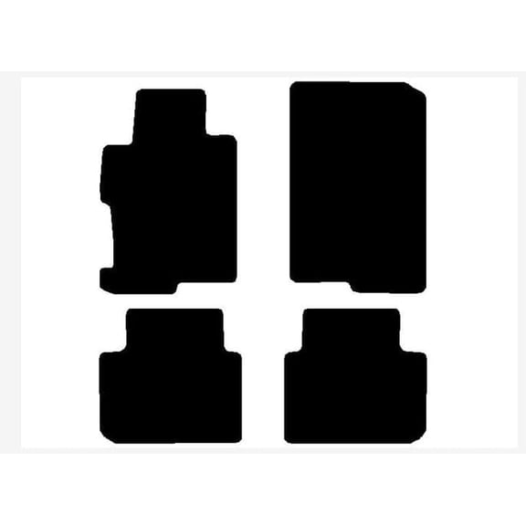 Auto Mats and Accessories 4 Piece Set Custom Carpeted Floor Mats Compatible with 2013-2017 Honda Accord Sedan (Black) Made in the USA