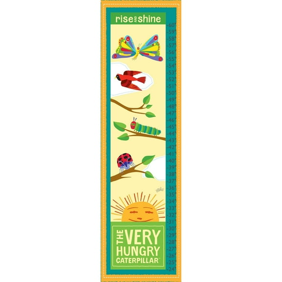 Eric Carle Hungry Caterpillar Canvas Growth Chart