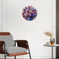 thumbnail image 2 of 12 Inch Wall Clock Battery Operated Silent Clock Decorative for Office, Kitchen, Outdoor, Living Room，Floral Oil Spring Flowers Landscape Natural, 2 of 4