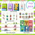 thumbnail image 3 of Cartoon Party Favors, 50pcs Cartoon Birthday Favors - Goodie Bags Key Chains Stickers Photo Props for Birthday Decorations, 3 of 5