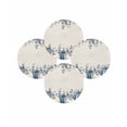 thumbnail image 7 of 13 Inch Round Placemats Set of 4, Thanksgiving Fall Non Slip Heat Insulation PP Table Mats, Eucalyptus Blue White Harvest Pumpkin Washable Place Mats for Kitchen Dining Party Table Decor, 7 of 7