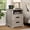 Gray, variant on Farmhouse Nightstand Set of 2, 18 inch End Table with Charging Station for Bedroom, Living Room, Blue