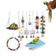 thumbnail image 2 of Acrylic Parrot Chewing Toy with Creative Design for Cockatiels Parakeets and Small Birds Assorted Color, 2 of 8