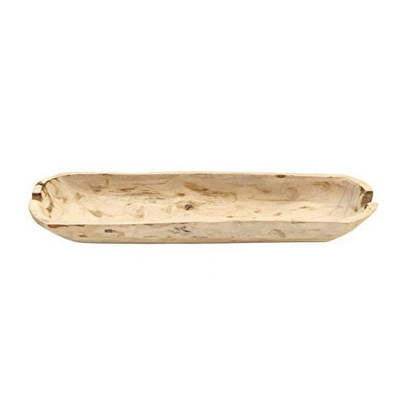 Creative Co-op DA5397 Paulownia Wood Oval Bowl
