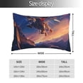 thumbnail image 2 of KLL Starry Sky Flying Tiger Pillow Covers Envelope Closure,Super Soft and Cozy Fuzzy Fleece Pillow Case Cover (No pillow core） 20"x30", 2 of 5
