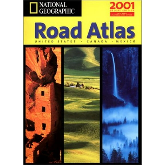 Pre-Owned National Geographic Road Atlas 2001: USA/Canada/Mexico (NG Road Atlases) Paperback