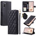 thumbnail image 3 of for Samsung Galaxy Note 10 Elegant Phone Case Wallet Pocket with Card Holder for Women,Crossbody Strap Case for Samsung Galaxy Note 10 with Strap Lanyard,Magnetic Flip Leather Case,Black, 3 of 10