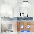 thumbnail image 3 of Akicon Round Sliver Bathroom Exhaust Fan with 3CCT LED Light & 5W Night Light, 110 CFM, 2.0 Sones Quiet Energy Efficient Vent Fan, 2700K/4000K/5500K, 3 of 8