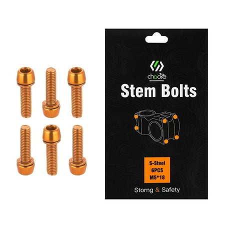 

6Pcs M5x18 MTB Alloy Bolts Handlebar Stem Shifter Screws Fasteners