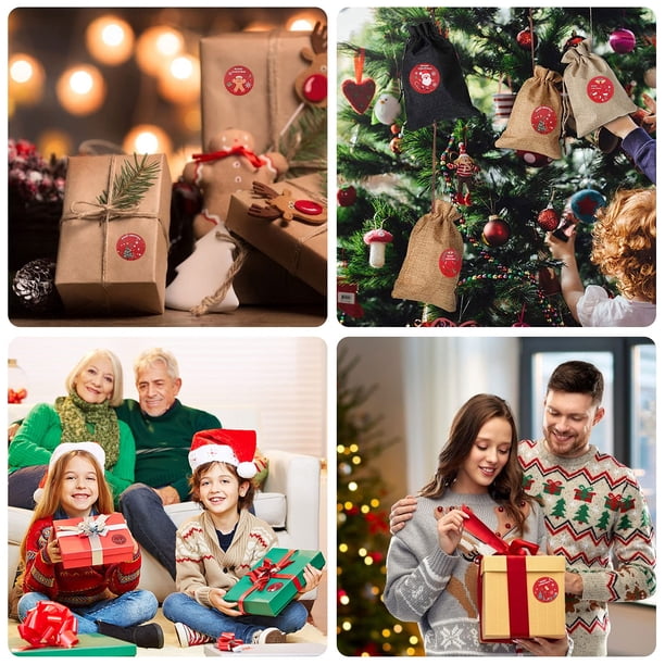 Etiquetas Para Regalos De Navidad Logbuch-Verlag Pack De 24 Pegatinas Navideñas 4 C Con Núeros Del 1 Al Pegatinas Para Regalos
