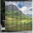thumbnail image 3 of Ambesonne Scotland Shower Curtain, Footpath into the Highland, 69"Wx75"L, Multicolor, 3 of 4