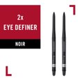 thumbnail image 4 of (2-Pack) Rimmel Exaggerate Waterproof Eye Definer, Noir 261, 0.01 oz, 4 of 8