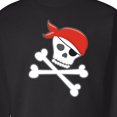 thumbnail image 3 of Inktastic Pirate Skull and Crossbones Adult Sweatshirt, 3 of 4