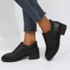 thumbnail image 2 of NECHOLOGY Zapatos Botines para mujer Botines para mujer Botines de tacón bajo Diseño de tacón grueso Botas sin cordones Zapatos casuales Botines con detalle de cremallera en la espalda (Black 6.5), 2 of 4