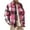 Hot Pink, variant on Long Sleeve Shirts for Men, Men's Flannel Shirts Casual Button Down Plaid Shirt Jacket Long Sleeve Fleece Shacket with Pockets