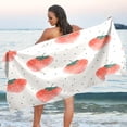 thumbnail image 7 of GZHJMY Strawberry Pattern Beach Towel,Absorbent Quick Dry Sport Towel Oversized Lightweight Soft Bath Towel for Travel Sports Pool Swimming Bath Camping 31x71in Bath Towels, 7 of 7