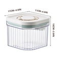 thumbnail image 2 of Amzcrzy Kitchen Appliances Multigrain Storage Boxes Pressing Storage Tank Flour Snacks Multi-Grain Storage Box Plastic Children'S Milk Powder Large Rice Powder Sealed Tank Snackle Box Container, 2 of 2