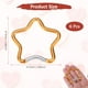 thumbnail image 3 of Uxcell Clip de Resorte en Forma de Estrella [Paquete de 6] - Clip para Llaveros Gancho de Resorte [Oro/Aleación de Aluminio], 3 of 6