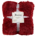 thumbnail image 3 of ANMINY Faux Fur Blanket Soft Warm Reversible Fluffy Bed Sofa Couch Throw Twin Shaggy Blanket, 3 of 6