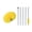 Yellow, variant on Yellow Yellow Polyester Microfiber Ceiling Fan Duster With Extension Pole 67 Inch Washable