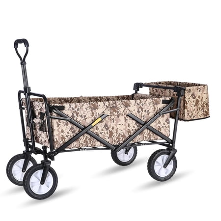Whitsunday Folding Wagon 8" Standard wheels with Rear Storage (Standard Size)