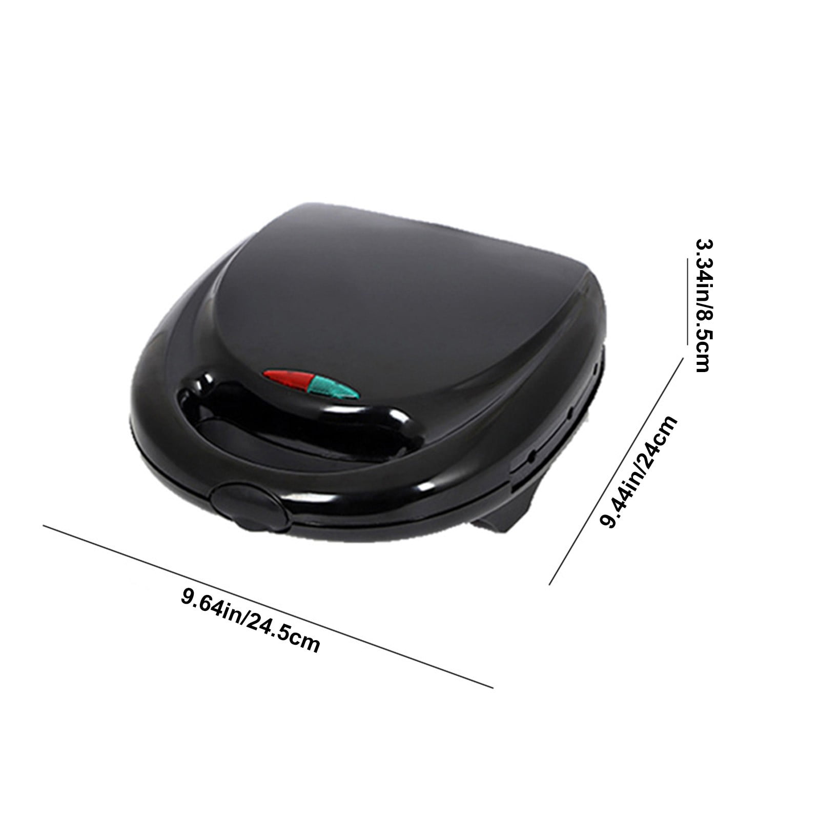 Stainless Steel Hot Dog Grill Toaster with 850W Power for Quick and Even Heating, Removable Parts for Easy Cleaning, Ideal for Home or Commercial Use in Black