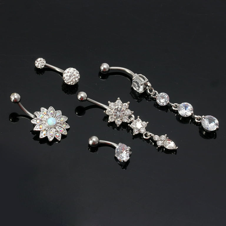 Titanium dangle 2024 belly ring
