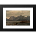thumbnail image 2 of Amaldus Nielsen 14x10 Black Modern Framed Museum Art Print Titled - From the Englafjellene, Hardanger (1863), 2 of 5