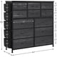 thumbnail image 3 of Qinaqin Negro 12- cm de Profundidadrawer Tela Profundidadresser con Convenient Side Pockets Ideal Almacenamiento Solution para Bedrooms Living Rooms Alturaallways y Closets, 3 of 7