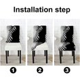 thumbnail image 3 of Black White Chair Slipcovers for Dining Room 4 Pack Woman Sexy Artistic Black and White Line Stretch Spandex Kitchen Chair Slipcovers Removable Washable Geometric Parsons Chair Cover, 3 of 5