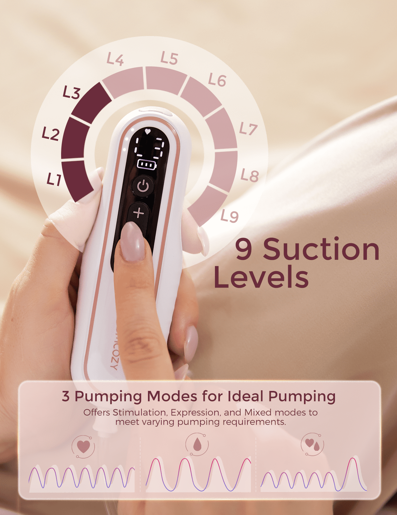 Momcozy Breast Pump V2 Pro Hospital-Grade, Upgraded Electric Wearable Breast Pump, 24mm