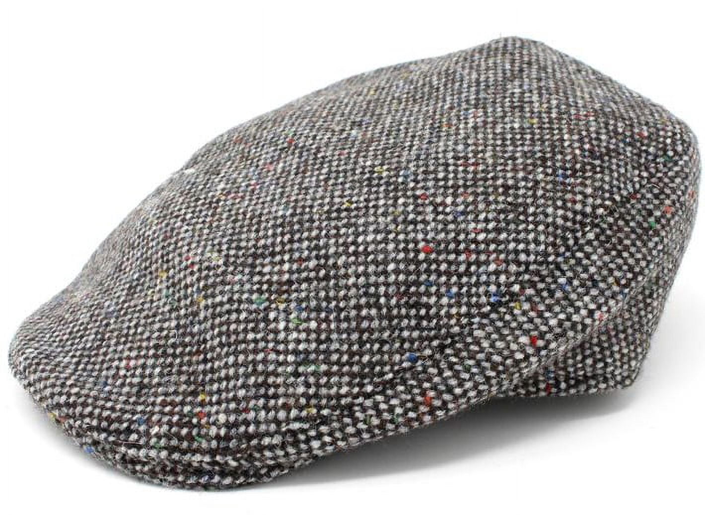 Hanna Hats Donegal Touring Flat Cap 100% Wool Tweed Men's Driving Cap Made in Ireland