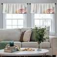 thumbnail image 5 of LALILO Kitchen Curtain Valance Halloween Banner With Flat Rod Pocket Window Curtain 52"x 18" Set of 2, 5 of 7