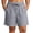 Gray——Summer Savings, variant on Oiangi Plus Size Shorts for Women Elastic Waist Drawstring Bermuda Shorts Loose Fit Dressy Casual Shorts with Pockets Black L